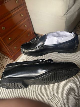 Zapatos niño mocasines negros talla 36