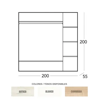 Armario corredero nuevo por solo 359