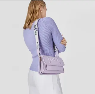 Bandolera Tous Audree malva pequeña