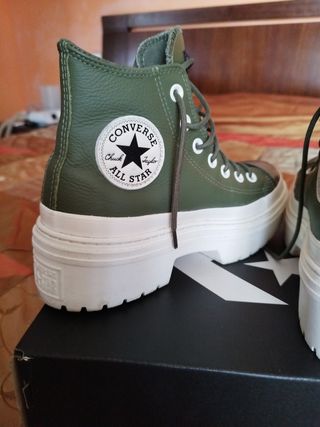 Botas Converse Verdes Plataforma
