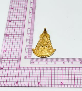 Colgante Virgen del Rocio de oro 18kt