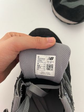 Zapatillas New Balance 574 Negro/Gris