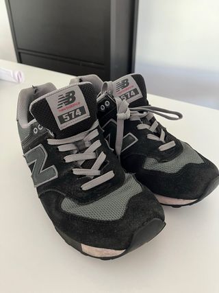 Zapatillas New Balance 574 Negro/Gris