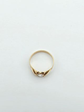 Anillo Sortija Solitario de Oro 18K, 2,86gr, T-21V