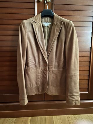 Americana Piel Zara Talla M Entallada