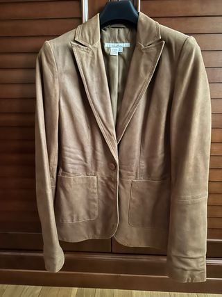 Americana Piel Zara Talla M Entallada