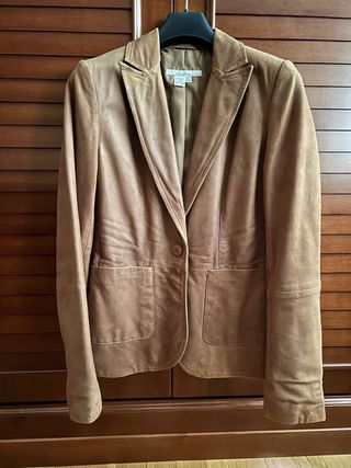 Americana Piel Zara Talla M Entallada