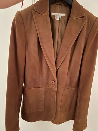 Americana Piel Zara Talla M Entallada