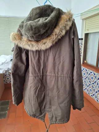 Chaqueta parka hombre verde