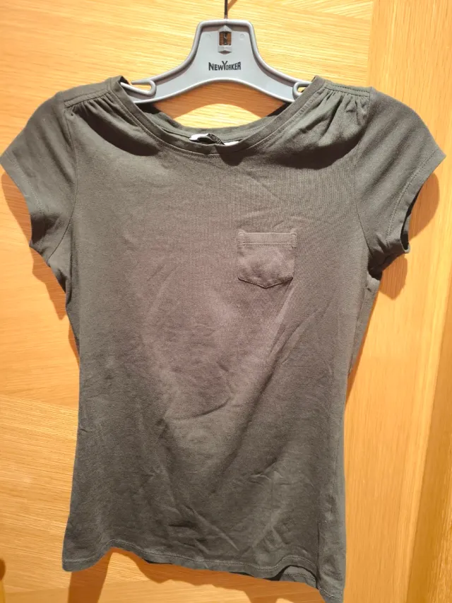 Camiseta manga corta verde oliva