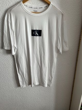 Camiseta Calvin Klein Blanca Logo CK