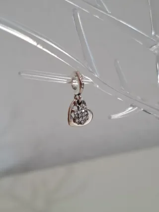 Colgante Corazón y Puzzle Plata