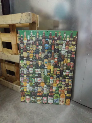 Puzzle de Botellas de Cerveza 69x48 cm