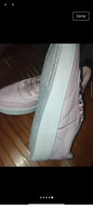 Zapatillas deportivas mujer rosa y blanco