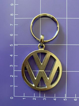 LLAVERO METALICO VOLKSWAGEN CROMADO