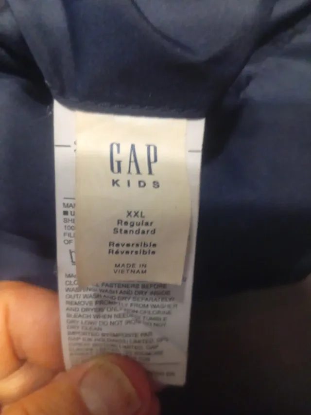 Abrigo Gap reversible niño Talla 14-16