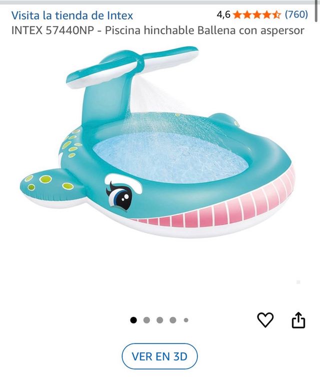 Piscina hinchable infantil ballena