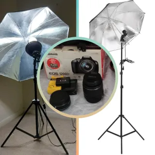 Canon EOS 1200D Macchina fotografica + Kit Luci