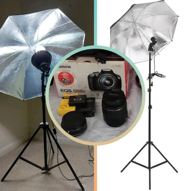 Canon EOS 1200D Macchina fotografica + Kit Luci