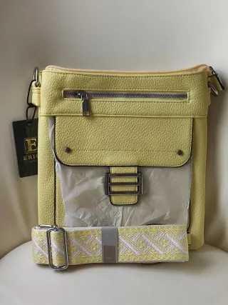 Bolso bandolera amarillo mujer