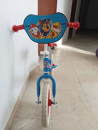 Bicicleta sin pedales Paw Patrol