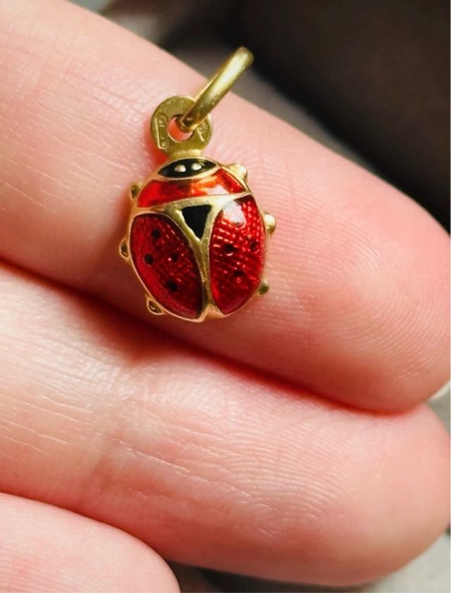 Colgante Oro 18k Mariquita