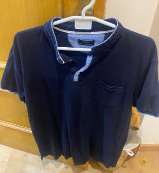 Polo Zara Azul Talla xxl