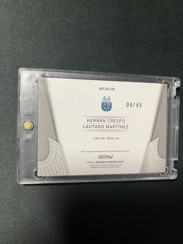 Carta Autógrafo Lautaro Martínez Crespo Argentina