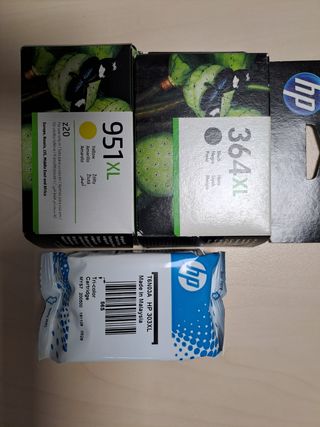 Tinta HP 963XL Negra. 364XL Negra. 951XL color 