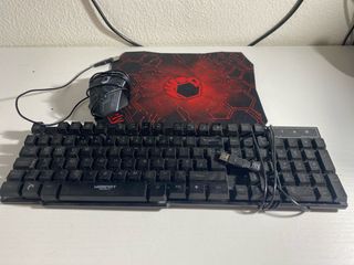 Teclado, Ratón y Alfombrilla Hornet