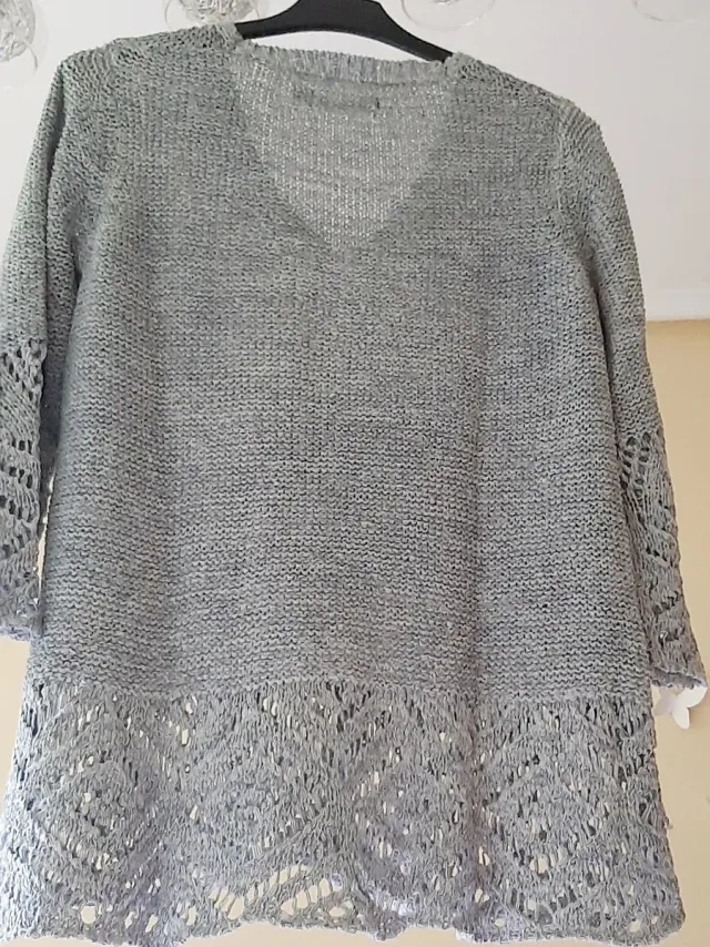 Jersey Cortefiel Hilo Gris azulado