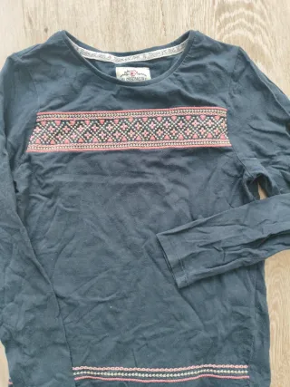 Camiseta azul marino niña 9-10 años