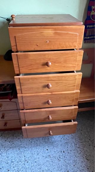Cassettiera in legno
