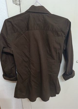 Camisa Tommy Hilfiger Mujer Talla 8 Marrón