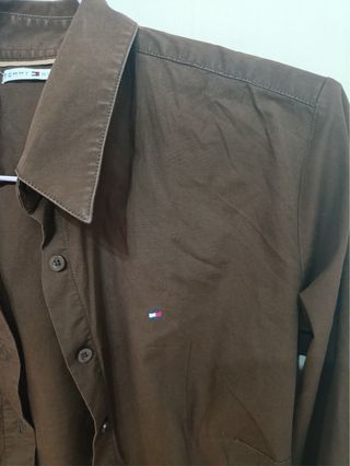Camisa Tommy Hilfiger Mujer Talla 8 Marrón