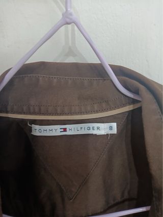 Camisa Tommy Hilfiger Mujer Talla 8 Marrón