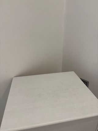 Mesita de noche metal y madera
