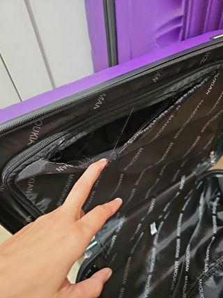 Juego 3 maletas moradas