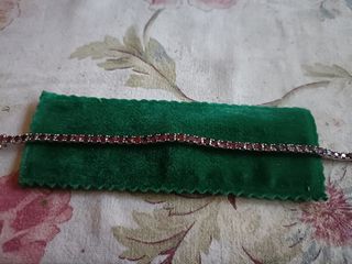 Pulsera Riviere Plata y Rubíes