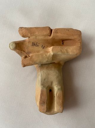 Scultura in ceramica «Orso con cucciolo» Anno 78 