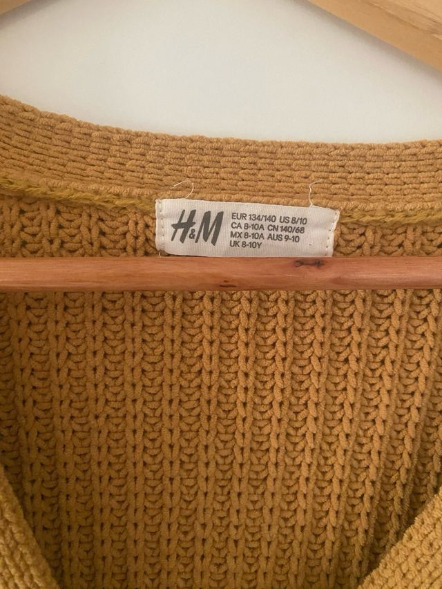 Chaqueta H&M niña amarilla