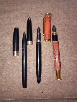 Lote 3 Plumas Fuente Vintage