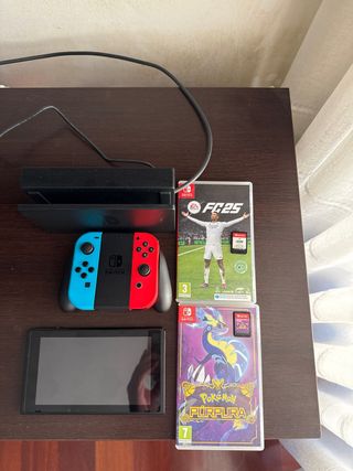 Nintendo Switch Roja y Azul Poco Uso