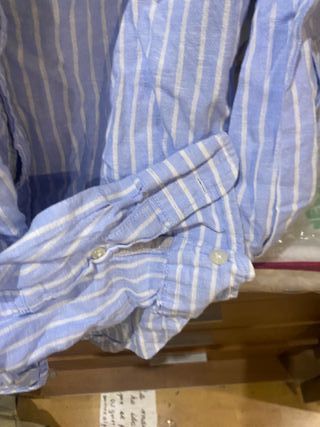 Camisa Springfield Hombre Rayas Azul y Blanco