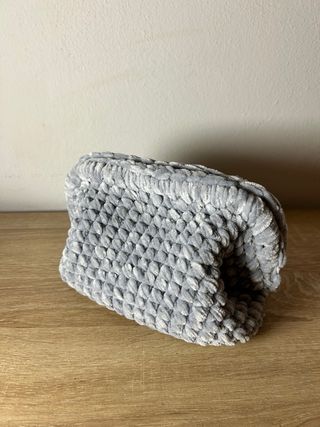 Borsa in ciniglia grigia