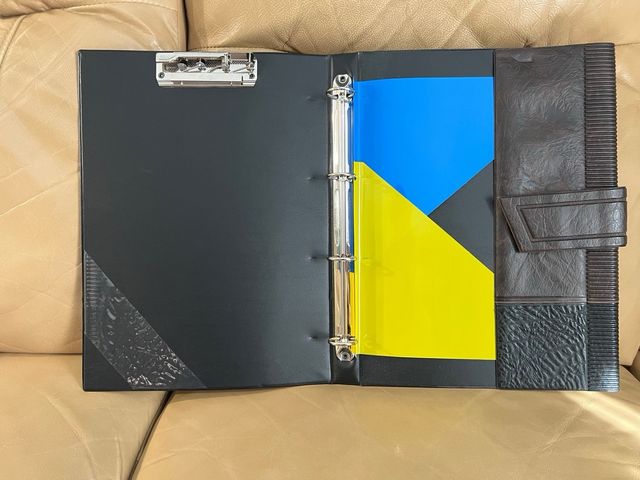 Portafolios símil piel marrón