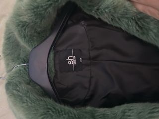 Giacca pelliccia sintetica verde