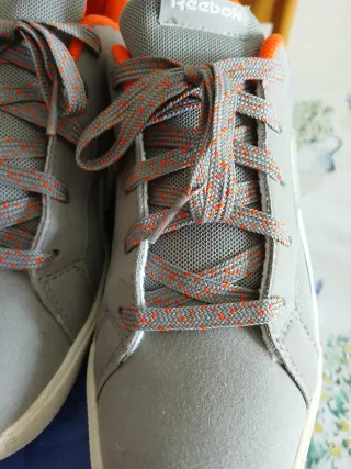 Scarpe donna Reebok grigie e arancioni