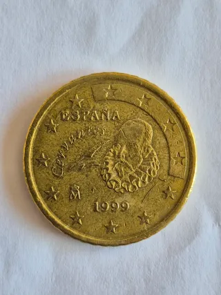 Moneda 50 céntimos España Cervantes 1999