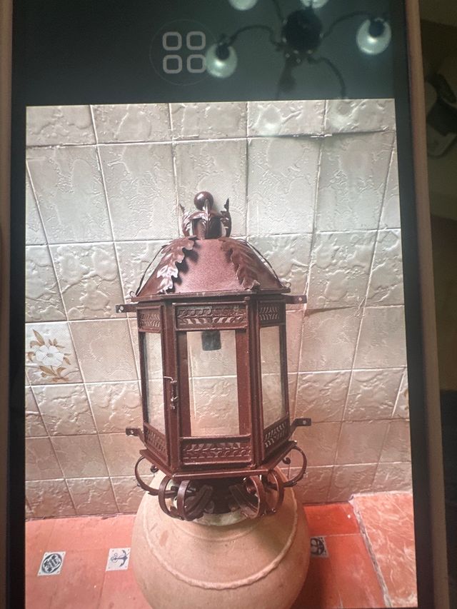 Pareja de faroles forja cordobesa